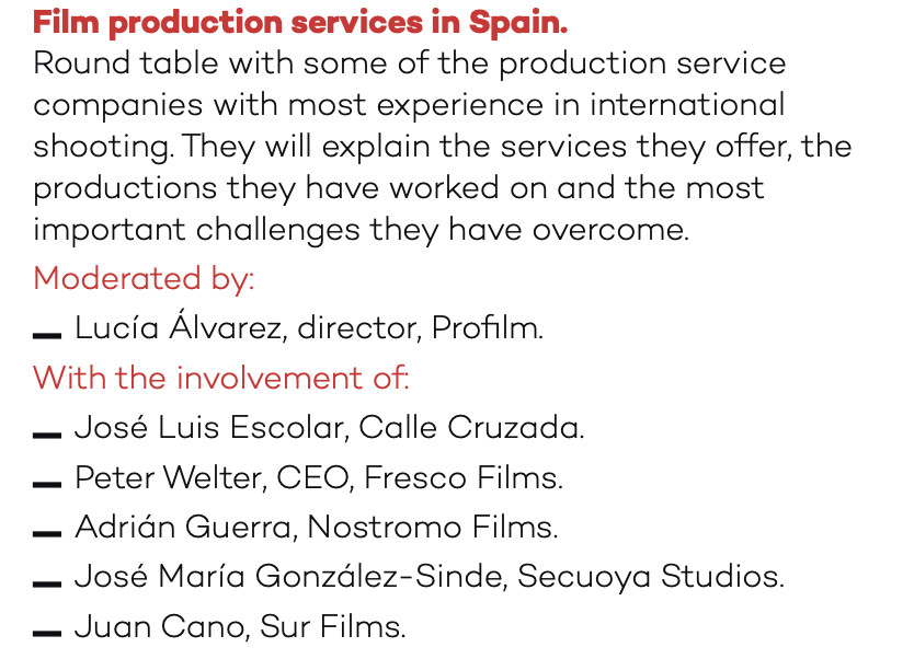 FILM PRODUCTION SERVICES IN SPAIN